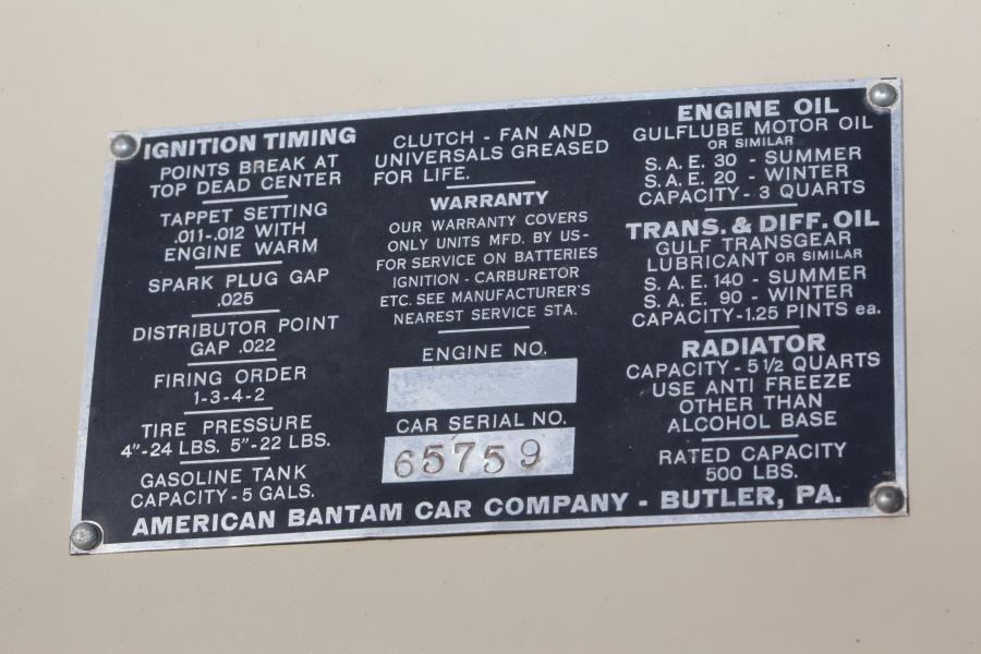  American Bantam Convertible Coupe 1941 года  (фото 5 из 24)